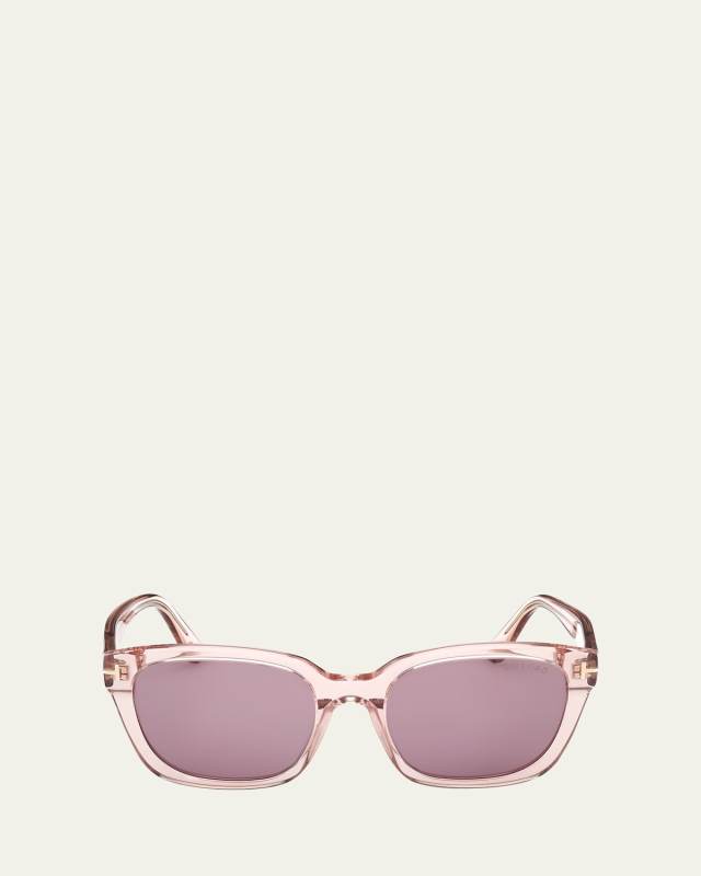 Haylay Acetate Rectangle Sunglasses